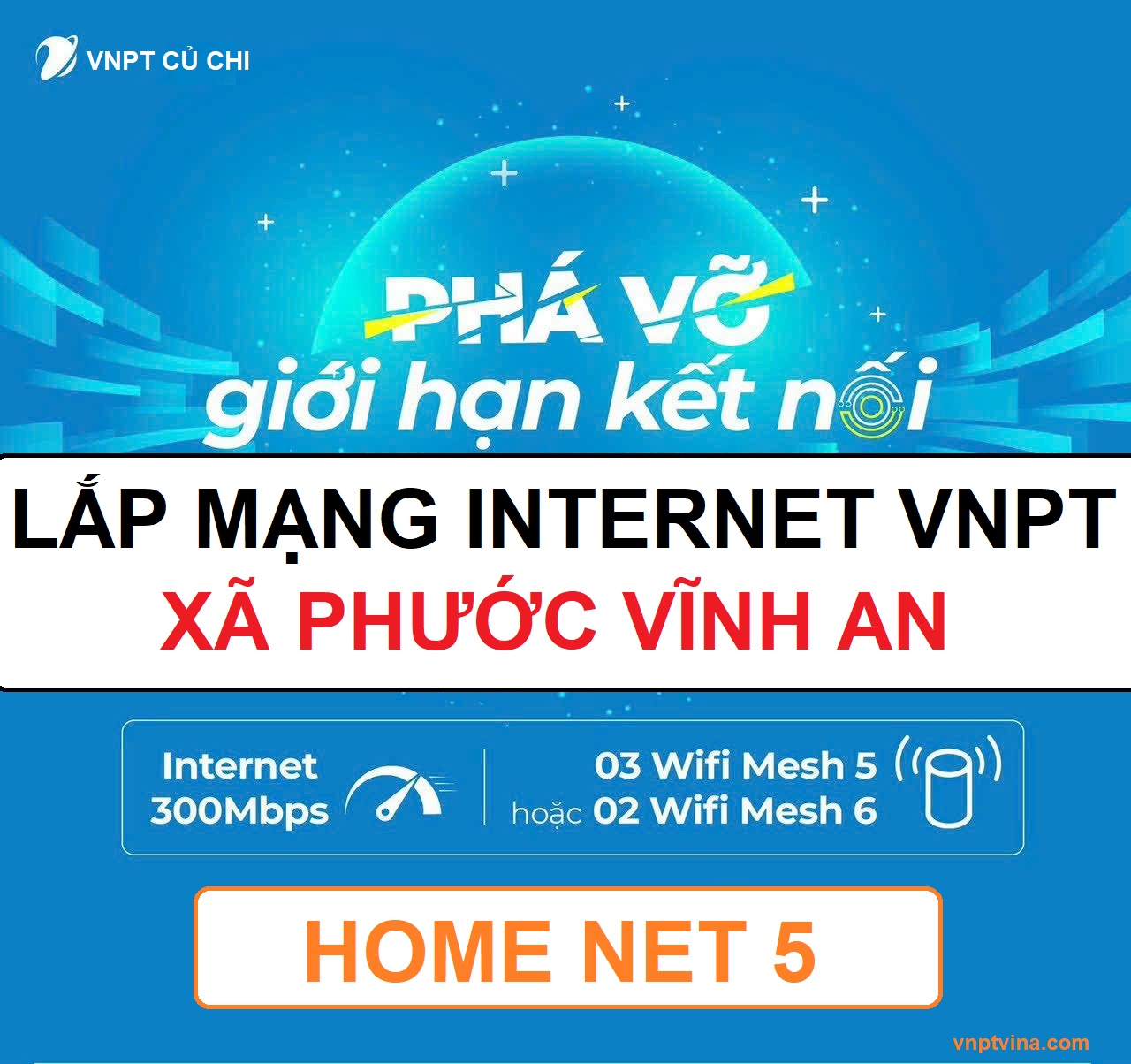 lắp mạng internet VNPT xã Phước Vĩnh An huyện Củ Chi