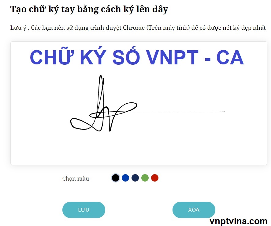 chữ ký số VNPT-CA