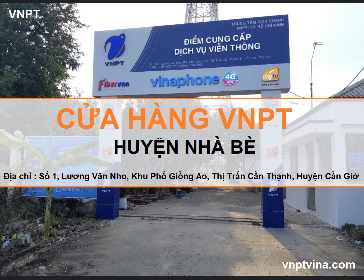cưa hàng VNPT huyện Cần Giờ - thị trấn Cần Thạnh