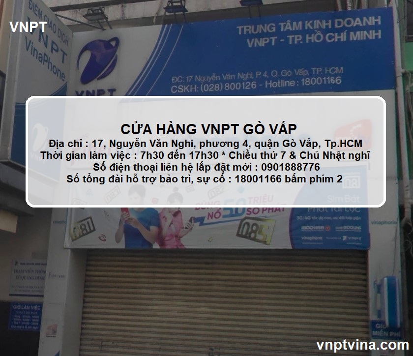 cửa hàng VNPT Gò Vấp Nguyễn Văn Nghi