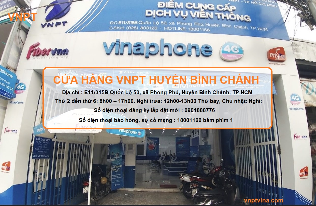 cửa hàng VNPT xã Phong Phú huyện Bình Chánh TPHCM