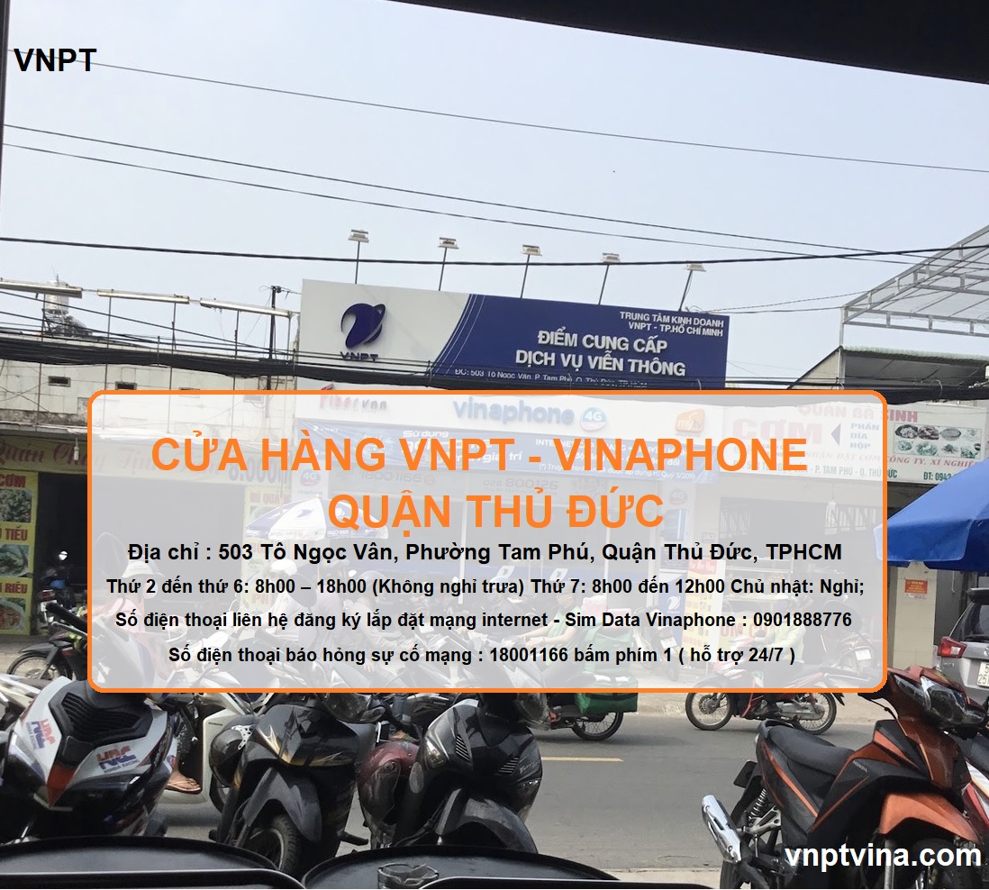 Cửa hàng VNPT quận Thủ Đức - 503 Tô Ngọc Vân, Phường Tam Phú, Quận Thủ Đức
