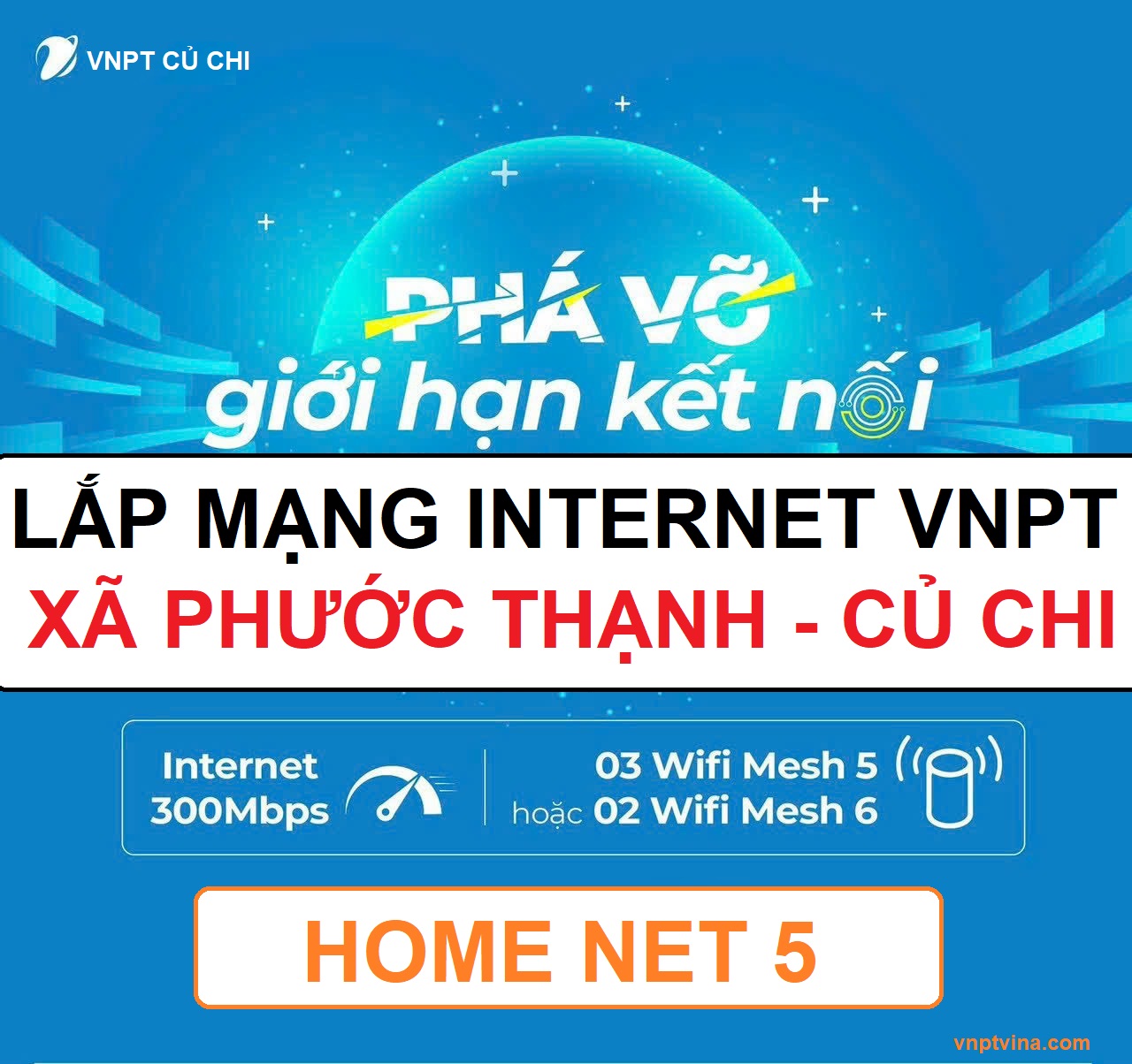 lắp mạng internet VNPT xã Phước Thạnh huyện Củ Chi