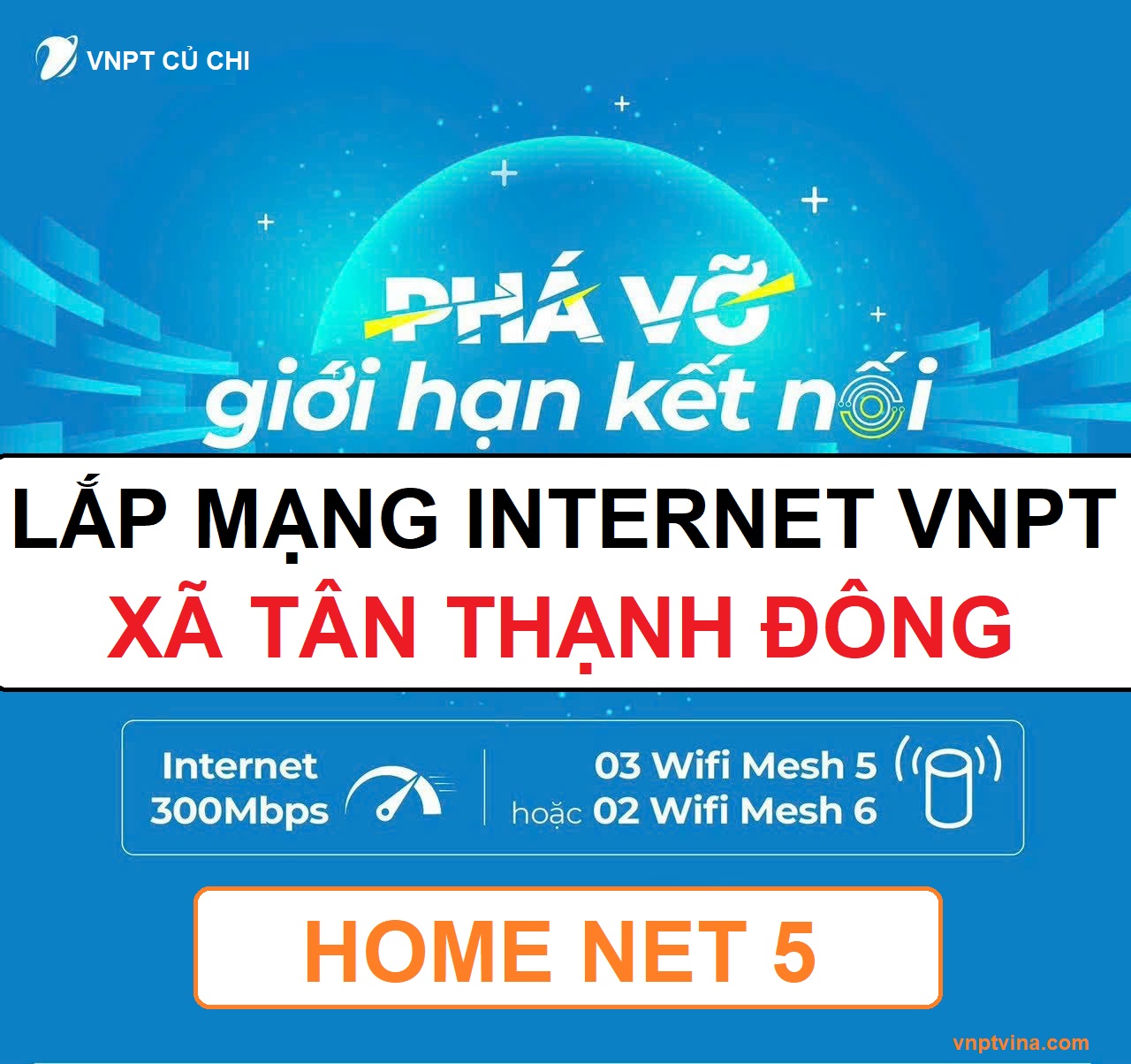 lắp mạng internet VNPT xã Tân Thạnh Đông huyện Củ Chi