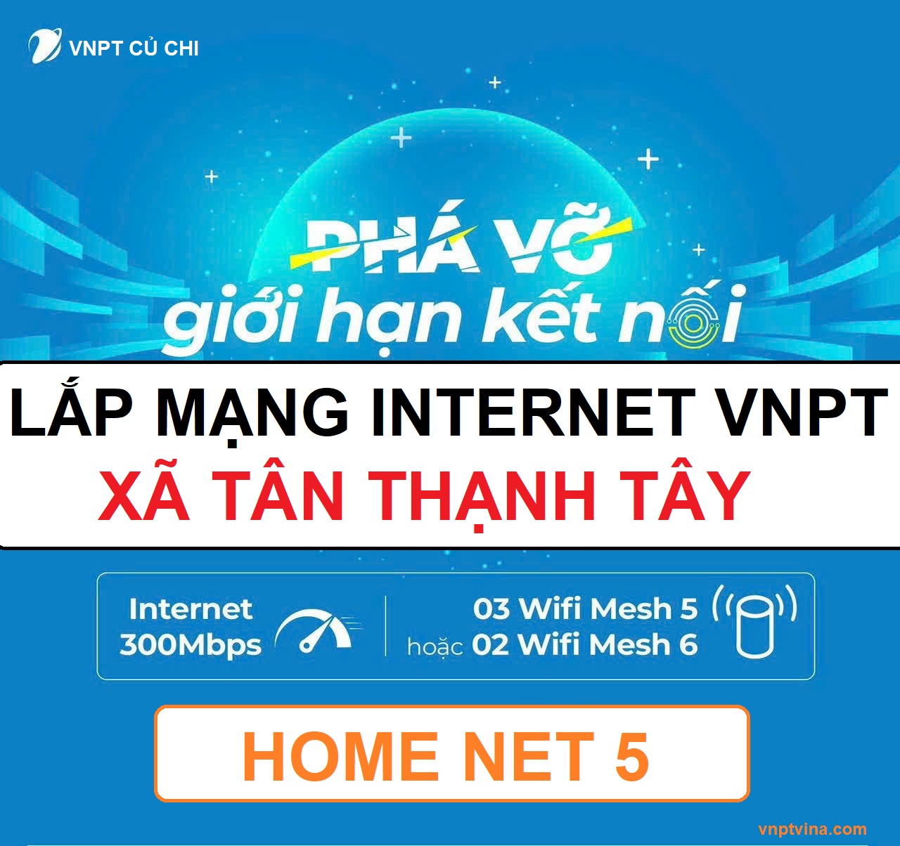 lắp mạng internet VNPT xã Tân Thạnh Tây huyện Củ Chi