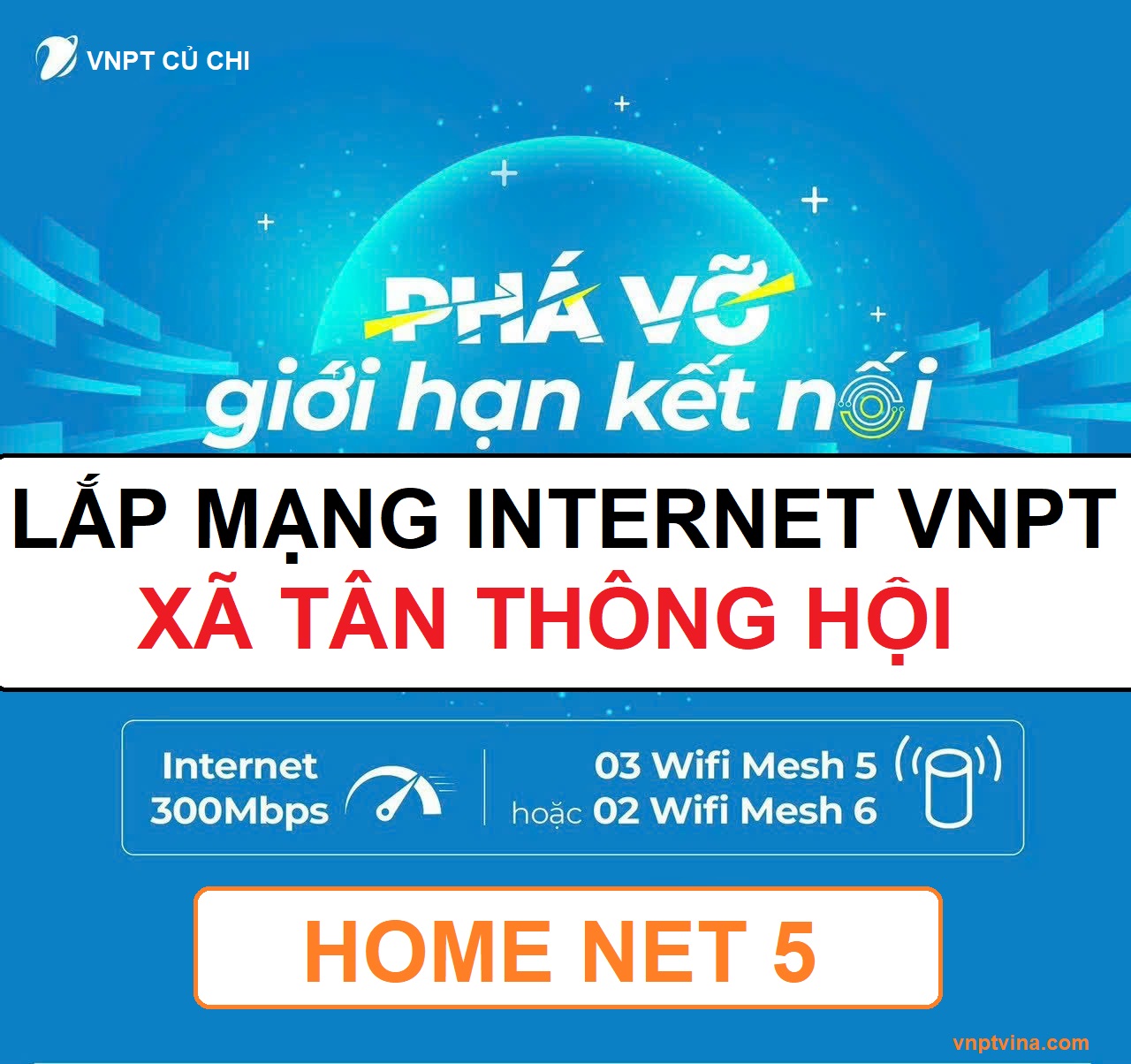 lắp mạng internet VNPT xã Tân Thông Hội huyện Củ Chi