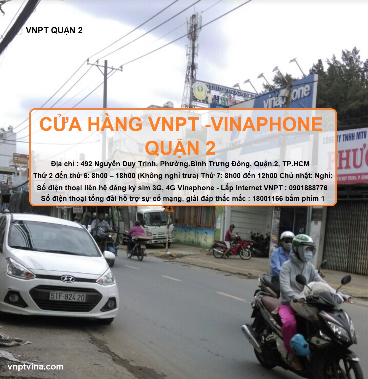 cửa hàng VNPT quận 2 - 492 Nguyễn Duy Trinh, Phường.Bình Trưng Đông, Quận.2,TPHCM
